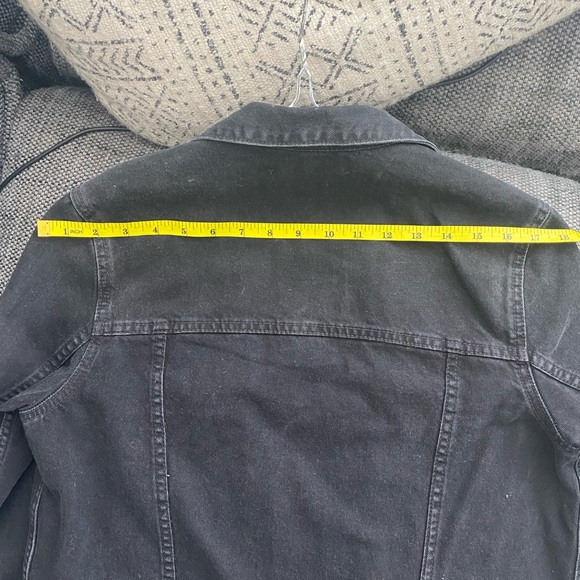 Long black denim jacket - Picture 3 of 6